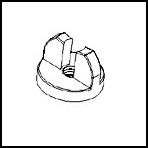 Clear Decorative Wing Nut