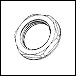 Metric Hex Nut With Washer Face