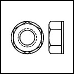 Metric Nylon Lock Nuts