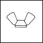 Metric Nylon Wing Nuts