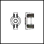 Nylon Deco Wing Nuts