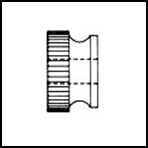 Nylon Knurled Thumb Nuts