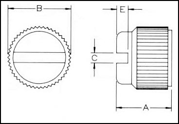 Nylon Slotted Thumb Nuts