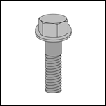Polyurethane Hex Flange Screw