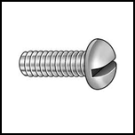 Round Slotted Machine Screws
